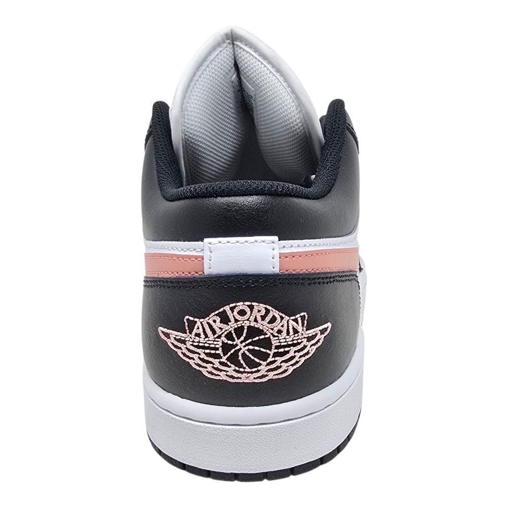 Nike Air Jordan 1 Low White Black Rust Pink 553558-165 Sneakers Men's Size's - Picture 4 of 9